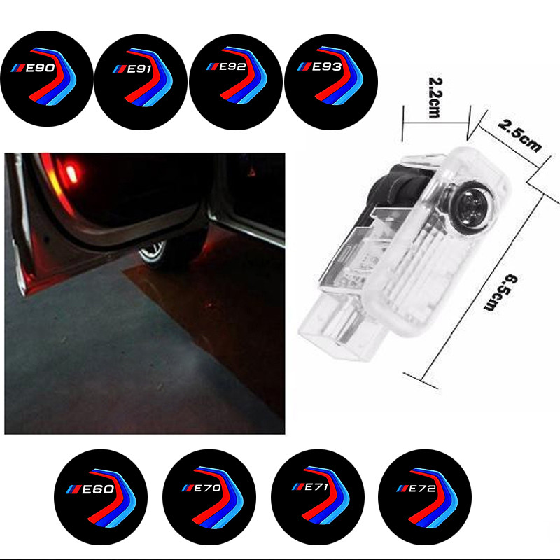 Accesorii auto 2PC LED Lumina usii auto Lampa laser Logo Lumina de bun venit Fantoma Accesorii Bmw pentru BMW E93 3-series 328i 335i 335is