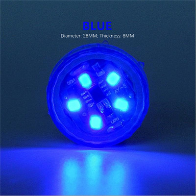 4 db vezeték nélküli mágneses érzékelős autóajtó nyitásra figyelmeztető lámpa univerzális 5 LED villogó villogó hátsó ütközés elleni biztonsági lámpa