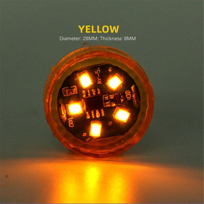 4 db vezeték nélküli mágneses érzékelős autóajtó nyitásra figyelmeztető lámpa univerzális 5 LED villogó villogó hátsó ütközés elleni biztonsági lámpa