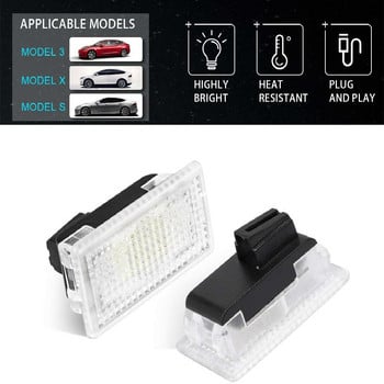 1/2/4/8PC комплект ярки LED крушки за кола Trunk Frunk Light за Tesla Model 3 YXS Лесна смяна на щепсела LED интериорна лампа Декорация