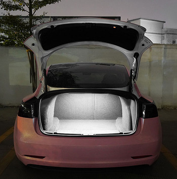 12V LED заден багажник Атмосфера LED светлинни ленти Вътрешна декоративна лампа за багажник за Tesla Model 3 2019 2020 2021 2022
