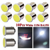 10 tk Super Bright auto P21W 1156 Ba15s LED COB suunatule pirn Automaatne tagurpidi seisupidurituli 12V kiilu signaali küljelamp