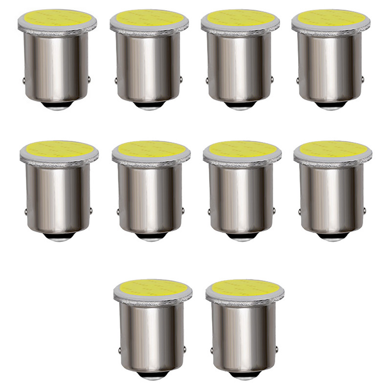 10 tk Super Bright auto P21W 1156 Ba15s LED COB suunatule pirn Automaatne tagurpidi seisupidurituli 12V kiilu signaali küljelamp