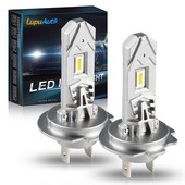 2vnt Mini H7 LED priekinis žibintas H7 priekinio žibinto lemputė be ventiliatoriaus priekinių žibintų lemputės rūko žibintas motociklas automobilių priekinis žibintas 12V 6000K baltas