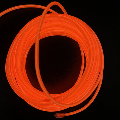 Σύρμα EL με 6 χιλιοστά Φωτιστικό νέον ραψίματος Φωτιστικό κορδόνι Εύκαμπτο σχοινί λάμψης Λωρίδα σύρμα LED με ελεγκτή AA 1m/3m/5m