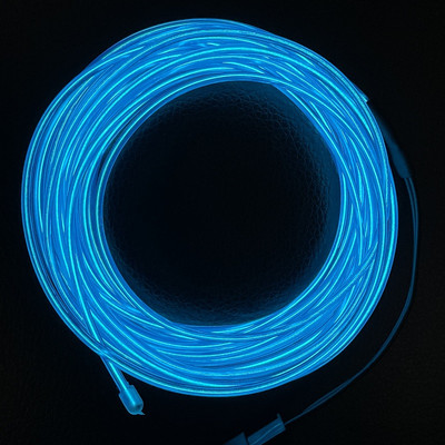 Σύρμα EL με 6 χιλιοστά Φωτιστικό νέον ραψίματος Φωτιστικό κορδόνι Εύκαμπτο σχοινί λάμψης Λωρίδα σύρμα LED με ελεγκτή AA 1m/3m/5m