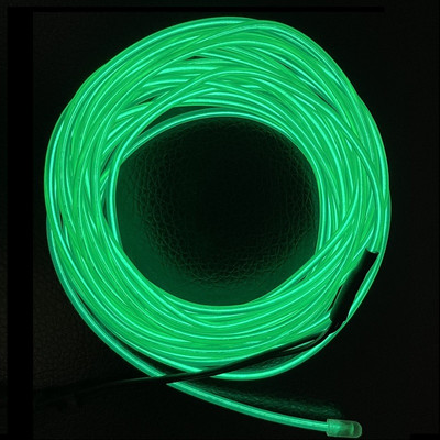 Σύρμα EL με 6 χιλιοστά Φωτιστικό νέον ραψίματος Φωτιστικό κορδόνι Εύκαμπτο σχοινί λάμψης Λωρίδα σύρμα LED με ελεγκτή AA 1m/3m/5m