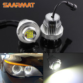 2*Angel Eyes LED-i gabariidituled BMW 5-seeria E60 E61 LCI halogeenesitulede halogeeni rõngaslampide komplektid auto esituled