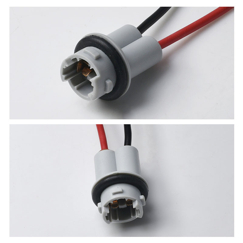 Automobilio LED lemputės lemputės laikiklio pagrindo lizdas T10 T15 W16W 194 168 Aukštos temperatūros kabelio adapterio laidų kištuko jungtis W5W atsparus vandeniui