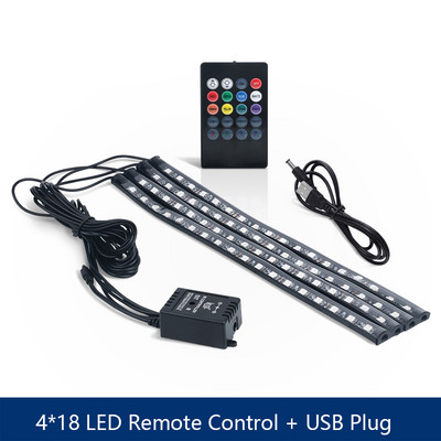 6 în 1 RGB LED atmosferă Kit de lumină ambientală pentru interiorul mașinii Benzi de fibră optică Lumină prin control aplicație Muzică DIY Bandă de fibră optică de 6M