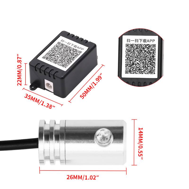 6 în 1 RGB LED atmosferă Kit de lumină ambientală pentru interiorul mașinii Benzi de fibră optică Lumină prin control aplicație Muzică DIY Bandă de fibră optică de 6M