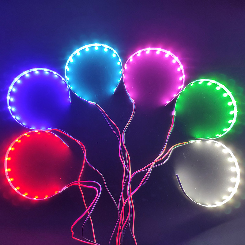 Demon Eye Led Light Devil Eyes 3 2,5-tollise auto esitule projektori objektiivi jaoks Mootorratta HID Xenon Hella Q5 WST 360 kraadi SMD