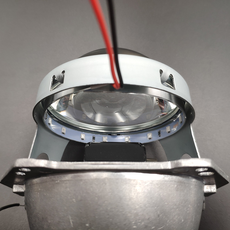 Demon Eye Led Light Devil Eyes 3 2,5-tollise auto esitule projektori objektiivi jaoks Mootorratta HID Xenon Hella Q5 WST 360 kraadi SMD