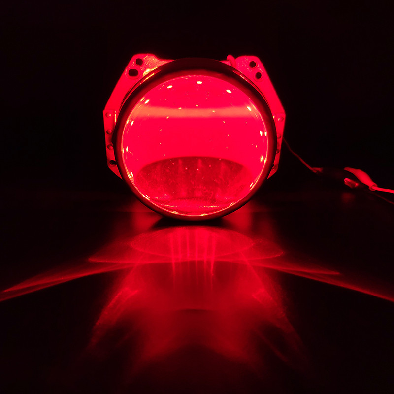 Demon Eye Led Light Devil Eyes 3 2,5-tollise auto esitule projektori objektiivi jaoks Mootorratta HID Xenon Hella Q5 WST 360 kraadi SMD