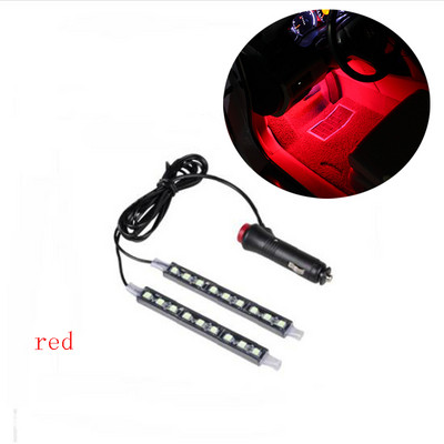Auto 9 LED 2 in 1 Floor Feet Atmosfäärivalgusti dekoratiivlamp Honda CRV Accord Odeysey Crosstour FIT Jazz City Civic JADE jaoks