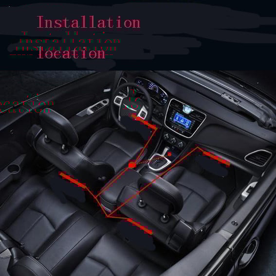 Auto 9 LED 2 in 1 Floor Feet Atmosfäärivalgusti dekoratiivlamp Honda CRV Accord Odeysey Crosstour FIT Jazz City Civic JADE jaoks