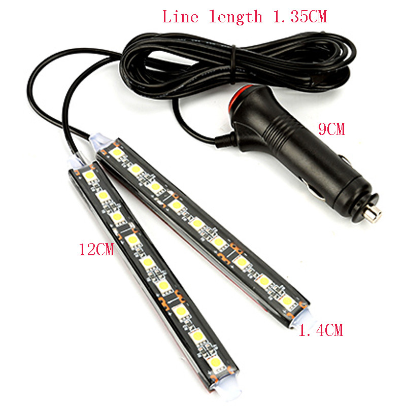 Auto 9 LED 2 in 1 Floor Feet Atmosfäärivalgusti dekoratiivlamp Honda CRV Accord Odeysey Crosstour FIT Jazz City Civic JADE jaoks