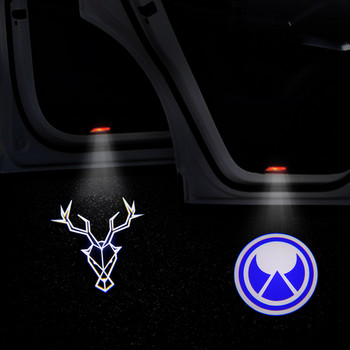 RDESIGN Φως ελαφιού λογότυπου HEICO deer Καλωσόρισμα για VOLVO XC60 XC90 XC40 S90 V90 V40 V60 S80 S60 D6 D5 D2 Φωτιστικό πόρτας αυτοκινήτου Volvo