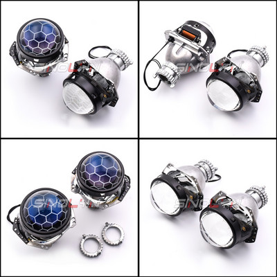 Sinolyn H4 Honeycomb Bi Xenon objektiivid Hella 3R G5 H4 esitulede 3,0 tolli LED Devil Eyes D2S D2H söövitusauto tulede projektori jaoks