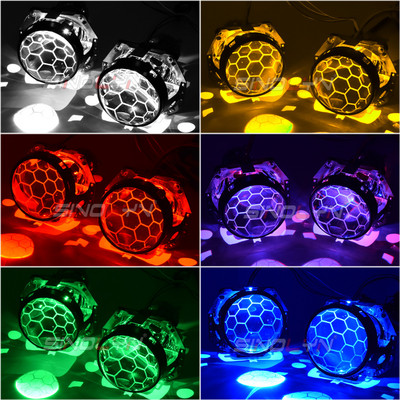 Sinolyn H4 Honeycomb Bi Xenon objektiivid Hella 3R G5 H4 esitulede 3,0 tolli LED Devil Eyes D2S D2H söövitusauto tulede projektori jaoks