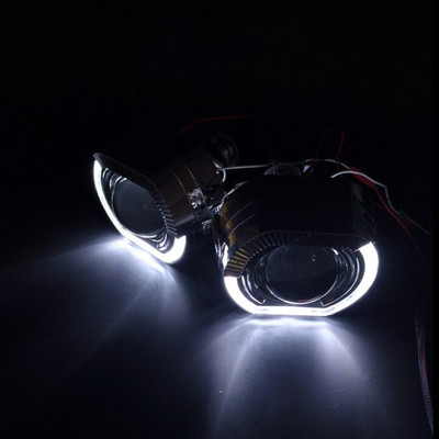 RONAN 2,5`` VER 8.1 Bi-Xenon Projector Lens H1 Auto esituli X5 BM Sport LED Square Angel Eyes DRL White Retrofit H4 H7 Car