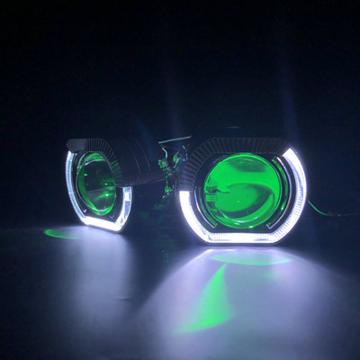 RONAN 2,5`` VER 8.1 Bi-Xenon Projector Lens H1 Auto esituli X5 BM Sport LED Square Angel Eyes DRL White Retrofit H4 H7 Car