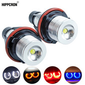 Ochi de înger pentru far cu LED auto E39 1 set 2*5W 10W LED Marker Alb Albastru Roșu Galben pentru E39 E61 E63 E64 E65 E87 525i Xi M5