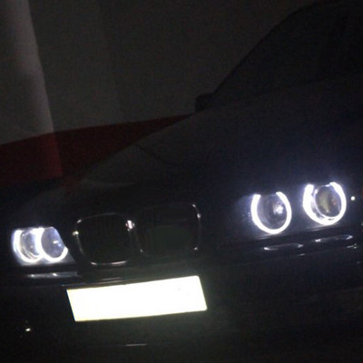 Ochi de înger pentru far cu LED auto E39 1 set 2*5W 10W LED Marker Alb Albastru Roșu Galben pentru E39 E61 E63 E64 E65 E87 525i Xi M5