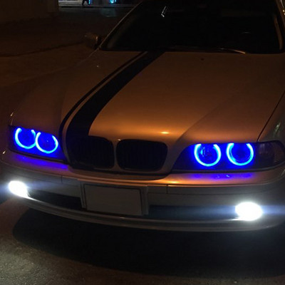 Ochi de înger pentru far cu LED auto E39 1 set 2*5W 10W LED Marker Alb Albastru Roșu Galben pentru E39 E61 E63 E64 E65 E87 525i Xi M5