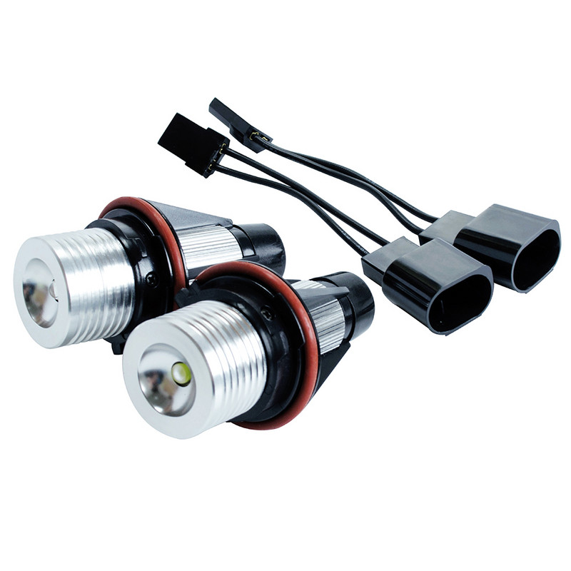 Ochi de înger pentru far cu LED auto E39 1 set 2*5W 10W LED Marker Alb Albastru Roșu Galben pentru E39 E61 E63 E64 E65 E87 525i Xi M5
