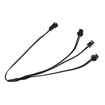 Nuo 1 iki 2/3/4/5 skirstytuvo jungtis, skirta EL laidai elektroliuminescencinei šviesai, sujungtai su inverterio kabeliu LED neoninės šviesos laidai