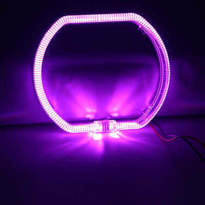 Ghid LED Angel Eyes 100MM 120MM Lumină de zi de circulație Inel Halo pentru Bi-Xenon Proiector Capac lentile Mască Lentile Accesorii DRL