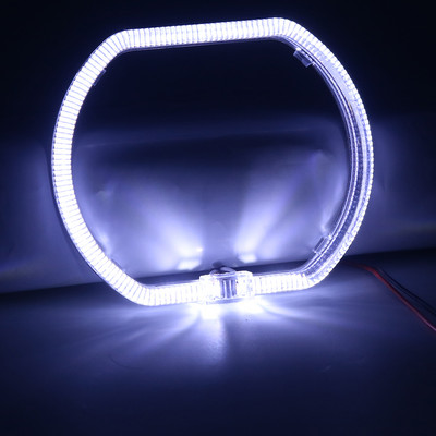 Ghid LED Angel Eyes 100MM 120MM Lumină de zi de circulație Inel Halo pentru Bi-Xenon Proiector Capac lentile Mască Lentile Accesorii DRL