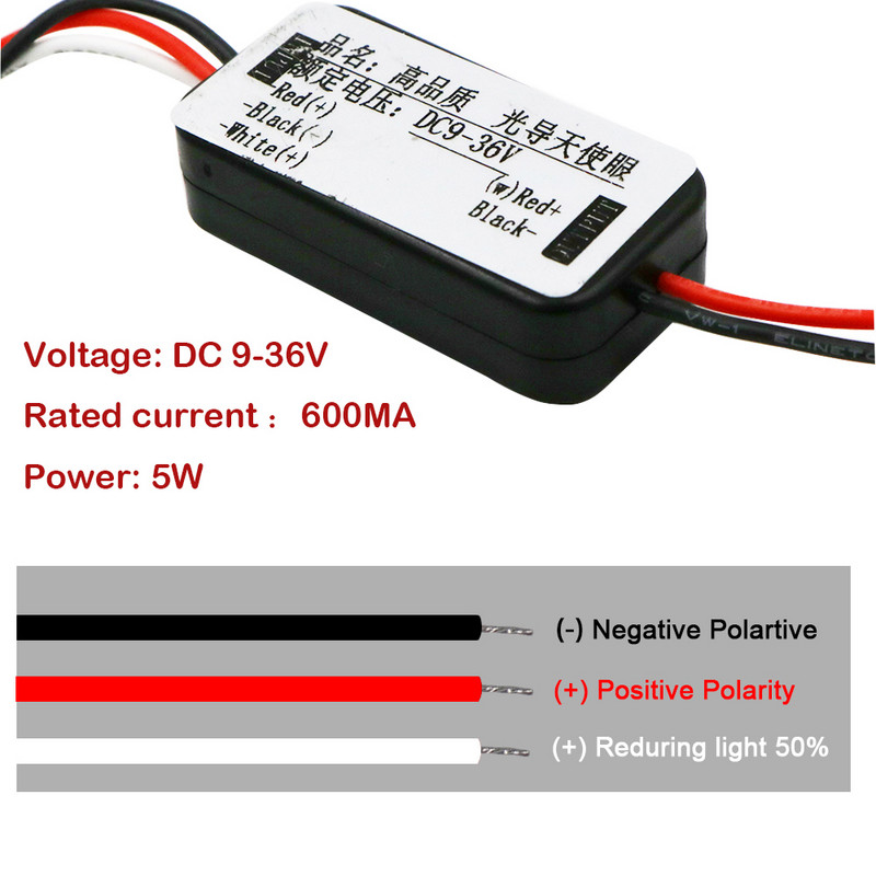 Ghid LED Angel Eyes 100MM 120MM Lumină de zi de circulație Inel Halo pentru Bi-Xenon Proiector Capac lentile Mască Lentile Accesorii DRL