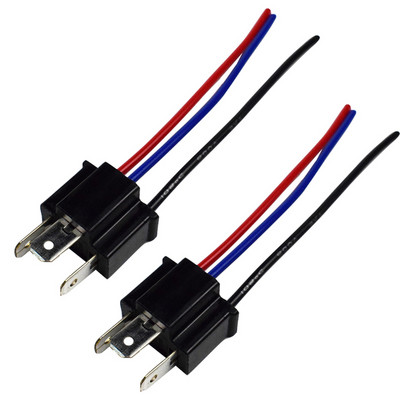 1 pereche 9003 H4 soclu bec cablaj cablaj far adaptor mufă masculin conector far conector cap/cap mamă