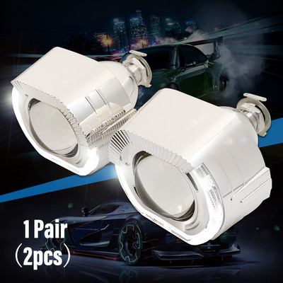 Lentile faruri Bixenon HID proiector 2.5 LED Angel Eyes Lentile Automobile Kit Halo pentru H4 H7 Accesorii pentru lumini auto Refit