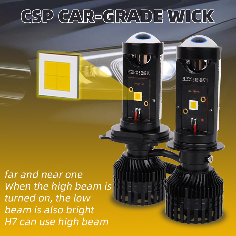 Faruri cu LED H7 H4, super mini proiector, lentilă laser, lampă de ceață de putere mare, sistem de iluminare automată pentru mașină, camion, Motocycel