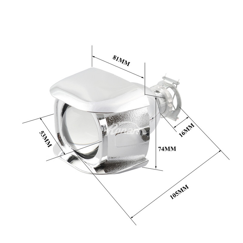 RONAN Bi Xenon H1 2.0 Miniprojektori esitulede objektiiv LHD autodele Mootorratas H4 H7 Uuendused udutuled DIY pirni auto stiil