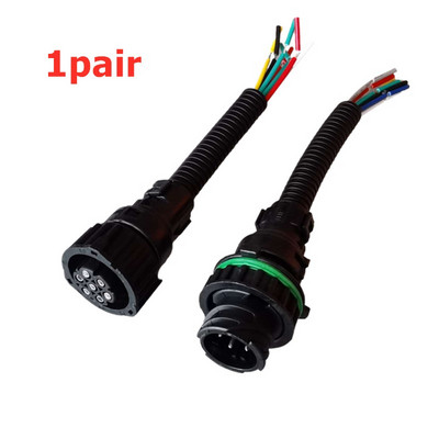 2 tk 7 kontaktiga auto isane pistik Volvo veoautole Mercedes-Benz Actros tagatule ühendusjuhe Iveco jaoks DAF MAN Truck Scania jaoks