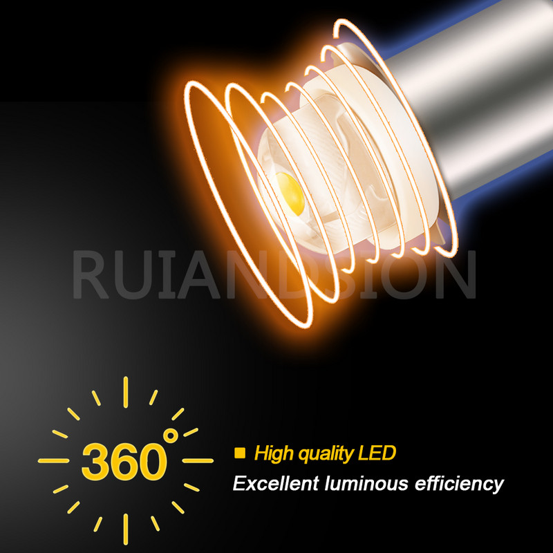 1 tk 6000K/3000K LED-uuenduspirn D+C-taskulampidele P13.5S PR2 0.5W DC 3V-18V 5V-24V asenduspõleti lambid Kollane