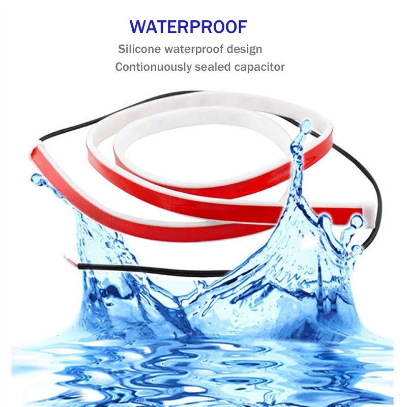 Decorarea ușii mașinii Benzi luminoase de bun venit Lumini stroboscopice Siguranță 12V 120cm LED Deschidere Avertizare LED Lampă ambientală Bandă Auto