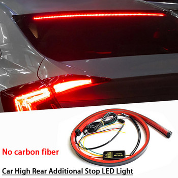 Универсални части за екстериора на автомобила Въглеродни влакна LED заден спойлер за автомобил BMW 12V Мигач Спирачна лампа DRL Модифицирани аксесоари
