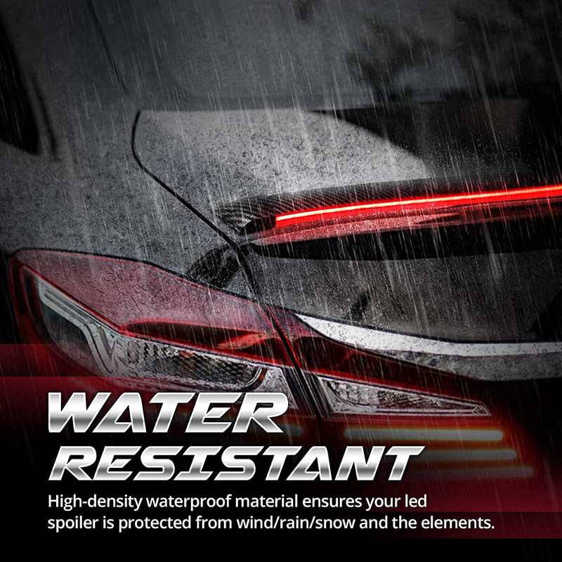 Universalios automobilio išorės dalys Anglies pluošto LED galinis spoilerinis žibintas automobiliui BMW 12V posūkio signalo stabdžių DRL lempos modifikuoti priedai
