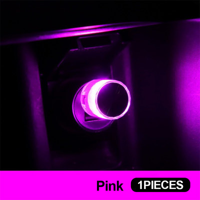 Car Mini USB LED Πολύχρωμο νέον διακοσμητικό φωτιστικό ατμόσφαιρας για Peugeot 206 207 208 307 308 3008 2008 508 407 5008 αξεσουάρ
