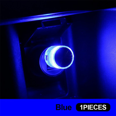 Car Mini USB LED Πολύχρωμο νέον διακοσμητικό φωτιστικό ατμόσφαιρας για Peugeot 206 207 208 307 308 3008 2008 508 407 5008 αξεσουάρ