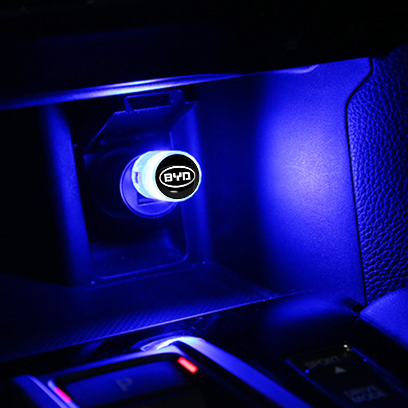 Car Mini USB LED Πολύχρωμο νέον διακοσμητικό φωτιστικό ατμόσφαιρας για Peugeot 206 207 208 307 308 3008 2008 508 407 5008 αξεσουάρ