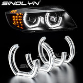 LED Angel Eyes pentru BMW E92 E90 E60 F30 F31 E82 F10 F13 Accesorii pentru lumini auto Tuning Semnalizator Halo 3D DTM LCI stil acrilic