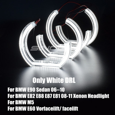 LED Angel Eyes pentru BMW E92 E90 E60 F30 F31 E82 F10 F13 Accesorii pentru lumini auto Tuning Semnalizator Halo 3D DTM LCI stil acrilic