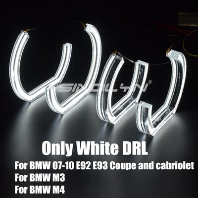 LED Angel Eyes pentru BMW E92 E90 E60 F30 F31 E82 F10 F13 Accesorii pentru lumini auto Tuning Semnalizator Halo 3D DTM LCI stil acrilic