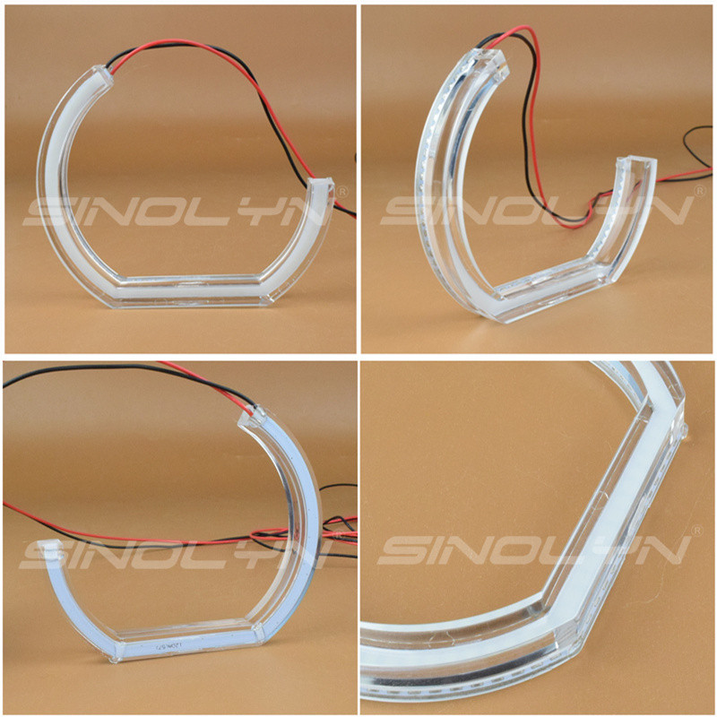 LED Angel Eyes pentru BMW E92 E90 E60 F30 F31 E82 F10 F13 Accesorii pentru lumini auto Tuning Semnalizator Halo 3D DTM LCI stil acrilic